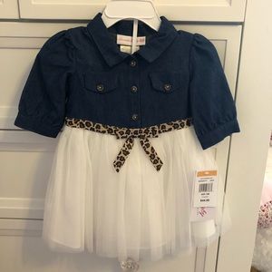 Denim/Tulle baby dress